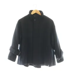 ジャーナルスタンダード レリューム JOURNAL STANDARD relume WOOL Aラインショートコート スタンドカラー 36 ブラック /DF ■OSのサムネイル