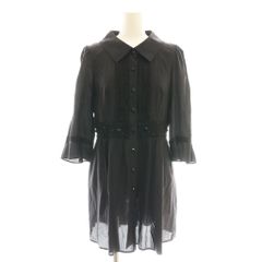 TO BE CHIC トゥービーシック 40 フレンチスリーブブラウス ブラック 