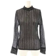 グレースコンチネンタル GRACE CONTINENTAL 24AW ストレッチレーストップ トップス カットソー 長袖 36 黒 /NR ■OSのサムネイル