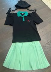 新品タグ付き TMG配色ラップスカート ゴルフウェア M 可愛い - メルカリ