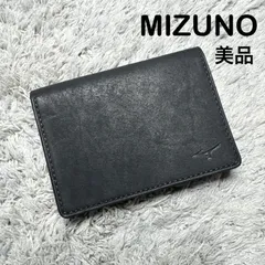 【美品】MIZUNO ミズノ 名刺入れ カードケース レザー ブラックのサムネイル