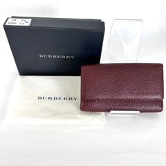 SD7587 新品未使用！ Burberry バーバリー レザー 名刺入れ カード