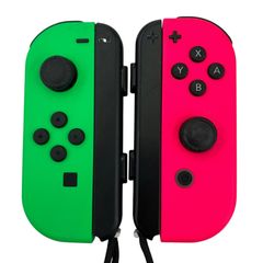 186002 동작 미확인 Nintendo 닌텐도 닌텐도 Switch 조이콘 네온 그린/네온 핑크 스플래툰 컬러