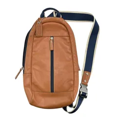 186005 現状品 COACH コーチ ボディバッグ ブラウン メンズ