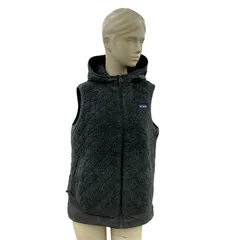 186005 現状品 patagonia パタゴニア ボアベスト グレー ポリエステル レディースのサムネイル