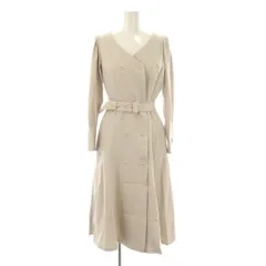 プロポーション ボディドレッシング PROPORTION BODY DRESSING Vネックマーメイドワンピース ロング S グレー /HK ■OS
