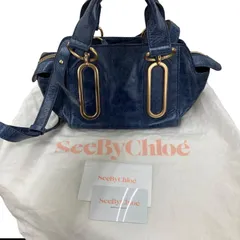 186005 現状品 SEE BY CHLOE シーバイクロエ 2wayバッグ ブルー レディースのサムネイル