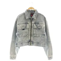 エックスガール x-girl BLEACHED JACKET Gジャン デニムジャケット ジップアップ 1 インディゴ /CX ■OSのサムネイル