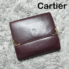 Cartier カルティエ 三つ折り財布 マストライン レザー
