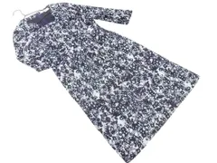 MICHEL KLEIN ミッシェルクラン 総柄 カシュクール ワンピース size38/紺 ■◇ レディースのサムネイル