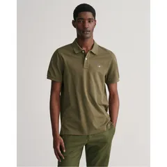 ガント メンズ トップス ポロシャツ Gant REG SHIELD SS PIQUE POLO Juniper Green グリーンのサムネイル