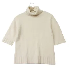 TSE セイ ニット カシミヤ100% アイボリー タートルネック 半袖 トップス ホワイト【S】 レディース 【中古】のサムネイル