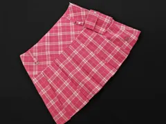 EDWIN エドウィン GOLF ゴルフ チェック プリーツ ミニ スカート sizeS/ピンク ■■ レディースのサムネイル
