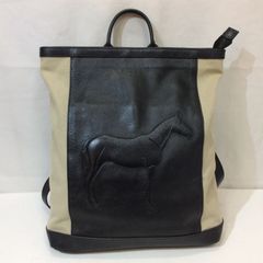 ear PAPILLONNER　(IOPELLE) 馬柄レザーリュック ear PAPILLONNER (IOPELLE) 馬柄レザーリュック - メルカリ