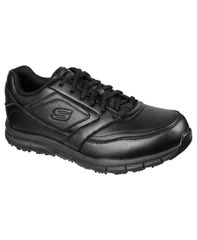스케쳐즈 맨즈 슈즈 스니커 릴렉스 피트 Skechers Mens Work Relaxed Fit Nampa Slip Resistant Work Casual Sneakers from Finish Line Black 부