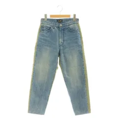 ドゥロワー Drawer D PRE2 DENIM BACK STN デニムサテンパンツ ジーンズ 34 紺 ネイビー カーキ /AT ■OSのサムネイル