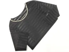 JILLSTUART ジルスチュアート カットワーク パールビーズ カットソー sizeS/黒 ■◇ レディースのサムネイル