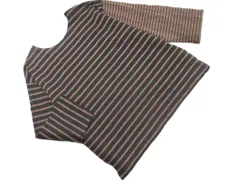 JOURNAL STANDARD relume ジャーナルスタンダードレリューム ビッグシルエット ボーダー 長袖 Tシャツ sizeF/茶ｘ黒 ■◇ レディース
