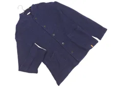 BEAMS LIGHTS ビームスライツ フラックス混 カーディガン sizeM/紺 ■◇ メンズのサムネイル
