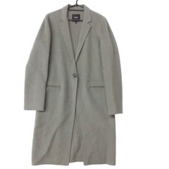 美品 現行 セオリー カシミヤ混 チェスターコート リバーコート グレー