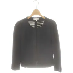 トゥービーシック TO BE CHIC ノーカラー ジャケット 38 M 紺 ネイビー /SY ■OSのサムネイル