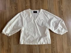 24ss未使用 PICONE ピッコーネ 七分袖冷感スキッパープルオーバー 40 
