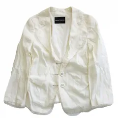 ENPORIO ARMANI エンポリオアルマーニ 42G08T 42009 チュール ラブジャケット ギャザー ホワイト サイズ44 XL レディース 【中古】のサムネイル