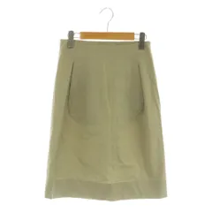 ジルサンダー JIL SANDER タイトスカート ロング タック 34 ライトベージュ /MY ■OSのサムネイル