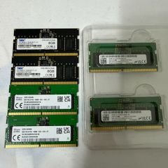 【中古】ノートPC用 SO-DIMM DDR5メモリ 8GB 2枚 動作確認済/まとめ】ノートPC用メモリ DDR5 SODIMM 8GB×6枚 計48GB PC5