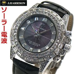 新品】ジョンハリソン J.HARRISON 電波ソーラー 腕時計 8面カット 