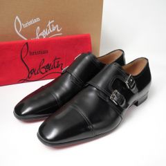 現行品・美品】 ルブタン ビジネスシューズ ダービー 外羽根 黒 28
