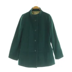 ホコモモラ JOCOMOMOLA スタンドカラーショートコート アルパカアンゴラ混 40 グリーン /MY ■OSのサムネイル