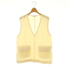 B&Y ユナイテッドアローズ BEAUTY&YOUTH ビューティー&ユース ジャカード Vネック ベスト プルオーバー アイボリー /DF ■OS