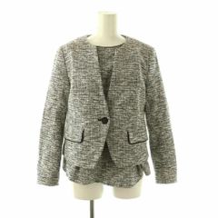 美品】カリテ qualite 高密度ポリコットンブルゾン アイボリー 38 