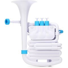 [신품]NUVO jHorn White/Blue N610JHWBL 누보 플라스틱제 관악기 Bb조/C조 전용 세미 하드 케이스 첨부