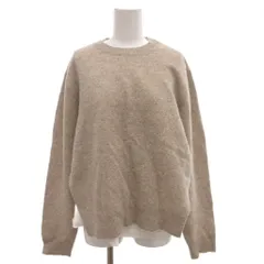 ティビ tibi Tシャツドッキングニット セーター ウール S ベージュ 白 ホワイト 無地 クルーネック 長袖 /MX ■GY99のサムネイル