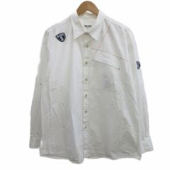 シナコバ/長袖シャツ/チェック柄/ボタンダウン/ロゴ刺繍/XL/パープル