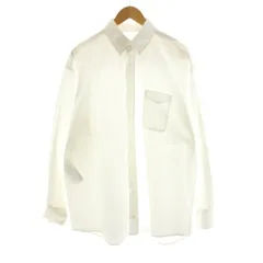 メゾンマルジェラ 4 Maison Margiela 4 21SS ドレープボタンダウンシャツ 長袖 36 白 ホワイト S51DL0352 /KUのサムネイル