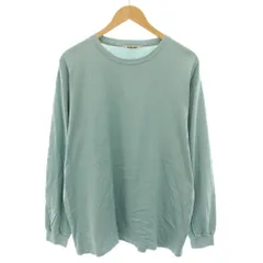 オーラリー AURALEE ラスタープレーティングロングスリーブT LUSTER PLAITING L/S TEE ロンT Tシャツ カットソー クルーネック 長袖 無地 5 水色 ライトブルー A00SP01GT /YTのサムネイル