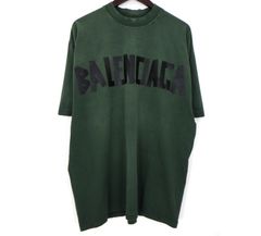 Balenciaga バレンシアガ Tape Type Tシャツ カーキ テープ - メルカリ