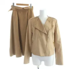 レッセパッセ LAISSE PASSE ジャケット スカート セットアップ 38 36 茶 ブラウン 無地 長袖 /AB ■OSのサムネイル