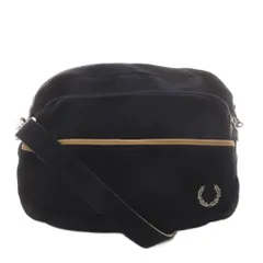 フレッドペリー FRED PERRY ショルダーバッグ ロゴ キャンバス 黒 ブラック /AN18のサムネイル
