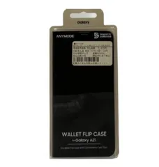 Galaxy A21 シンプル WALLET FLIP CASE／BLACKのサムネイル