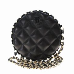極美品 希少 CHANEL シャネル チェーンペンダントミラー マトラッセ 