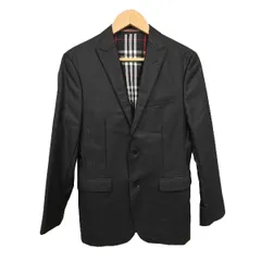 Burberry Black Label(バーバリーブラックレーベル) ジャケット サイズS メンズ美品  - 黒 長袖/ストライプ/春/秋のサムネイル