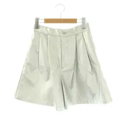 ローズバッド ROSE BUD 24SS フェイクレザーショートパンツ タック シルバー色 /HK ■OSのサムネイル