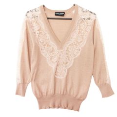 ドルチェ&ガッバーナD&G シルクフラワープリント カシミヤ