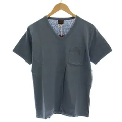 アボンタージ A VONTADE Tシャツ Vネック 半袖 カットソー S 青 ブルー /☆Gのサムネイル