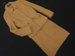 ROPE ロペ ウール100% ステッチ ジャケット ワンピース セット size上9AT 中7AR/ベージュ ◇■ レディースのサムネイル