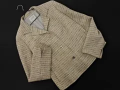 TRANS WORK トランスワーク ジャケット size40/ライトグリーンxアイボリー ■■ レディースのサムネイル